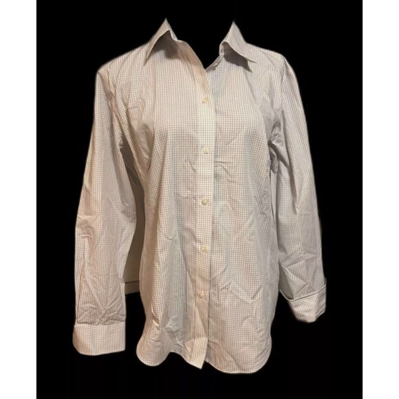 Devon & Jones Ladies' Crown Woven Collection Gingham Check 3X (Silver) D640W - Picture 6 of 10